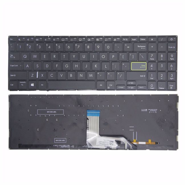 Asus VivoBook X513 M513 E510 V5050 V5100E M5100 K513 FL8800 black backlit US keyboard - main product image