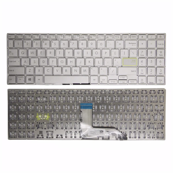 Asus VivoBook X513 M513 E510 V5050 V5100E M5100 K513 FL8800 silver US keyboard - main product image