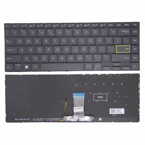Asus TP420 TM420 TP470 S4600 V4050F E410M power black backlit US keyboard - main product image