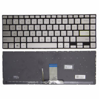Asus TP420 TM420 TP470 S4600 V4050F E410M power silver backlit US keyboard