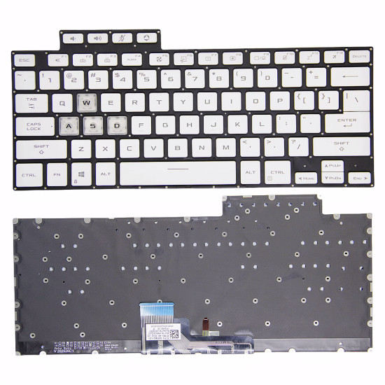 Asus TUF Air FX516 FX516P FX516PR FX516PM FA516 white backlit US keyboard - main product image
