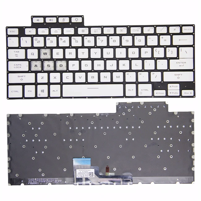 Asus TUF Air FX516 FX516P FX516PR FX516PM FA516 white backlit US keyboard - main product image