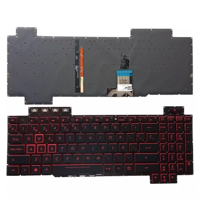Asus TUF Gaming FX504 FX504GD FX504GE FX504GMM backlit Spanish SP keyboard