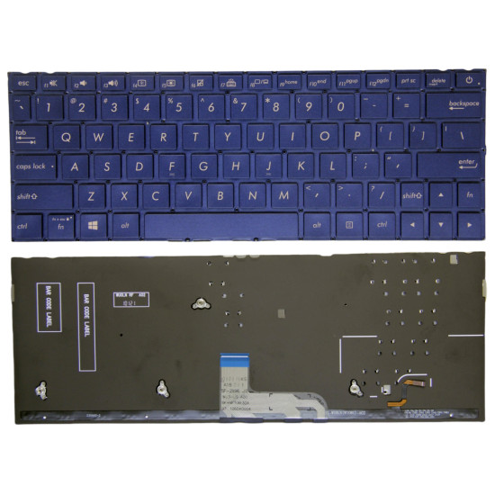 Asus UX333, U3300, U3600F, UX333FA, UX333FN, blue backlit US keyboard - main product image