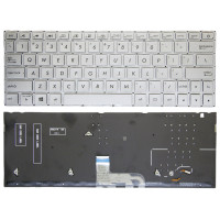 Asus UX333, U3300, U3600F, UX333FA, UX333FN, silver backlit US keyboard