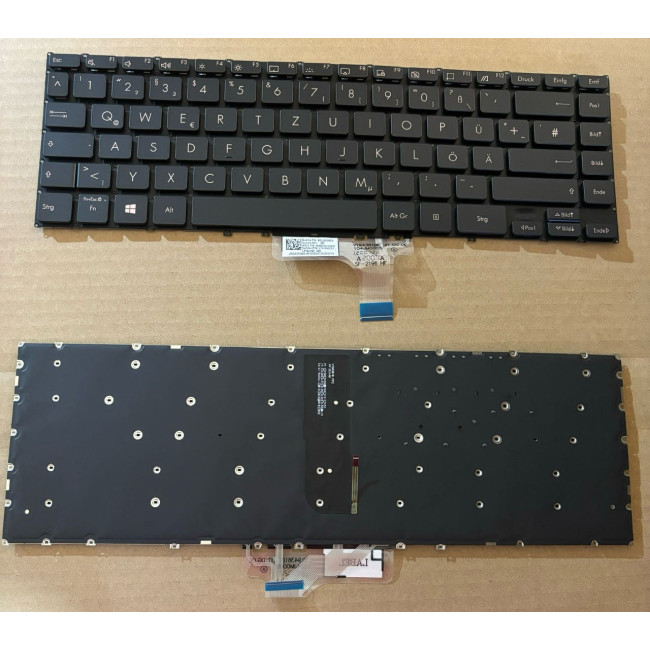 Asus UX363 backlit German DE keyboard - main product image