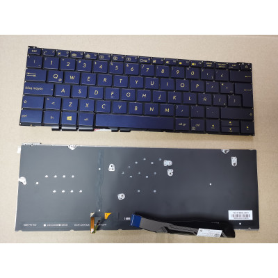 Asus UX390 UX390UA blue backlit Latin LA keyboard ASM16B96LAJ528