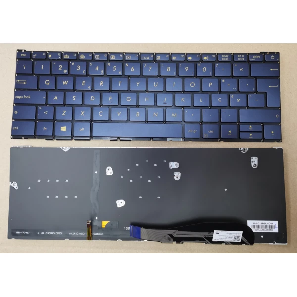 Asus UX390 UX390UA blue backlit Portuguese PO keyboard ASM16B96P0J528 - main product image