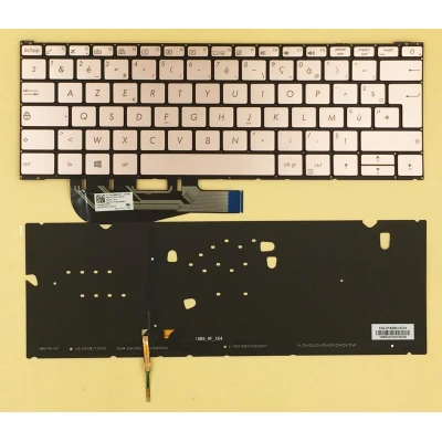 Asus UX390 UX390UA gold backlit French FR keyboard 0KN0-UW2FR22