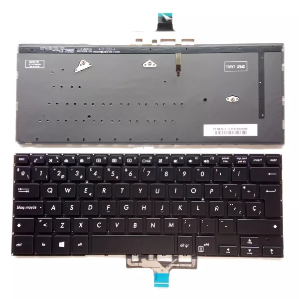 Asus UX461 UX461U UX461F UX461UA UX461FA UX461FN backlit Spanish SP keyboard - main product image