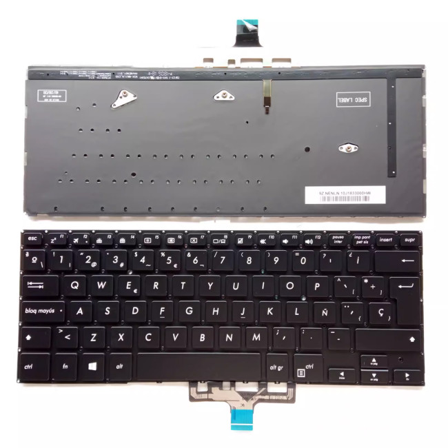 Asus UX461 UX461U UX461F UX461UA UX461FA UX461FN backlit Spanish SP keyboard - main product image