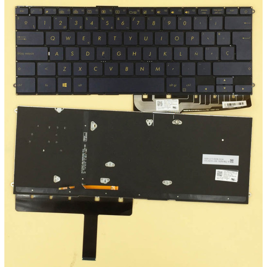 Asus UX490UA UX490 blue backlit Spanish SP keyboard 0KNB0-D632SP00 - main product image