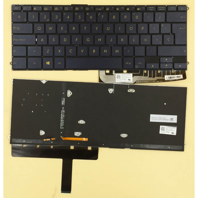 Asus UX490UA UX490 blue backlit Spanish SP keyboard 0KNB0-D632SP00 - main product image