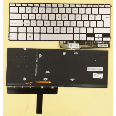 Asus UX490UA UX490 gray backlit Latin LA keyboard 0KNB0-D633LA00