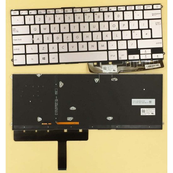 Asus UX490UA UX490 gray backlit UK keyboard 0KNB0-D633UK00 - main product image