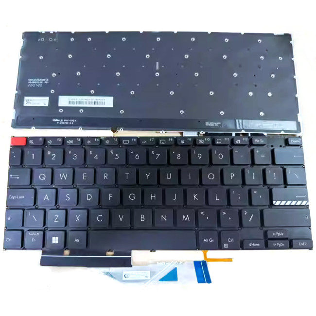Asus VivoBook S14 K3402Z, M3402Q, M3402R, S3402Z, K3402ZA, X3402, backlit US keyboard - main product image
