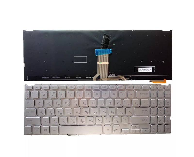 ASUS Vivobook X509U X509UA X509FA X509FJ X509 silver backlit Russian RU keyboard