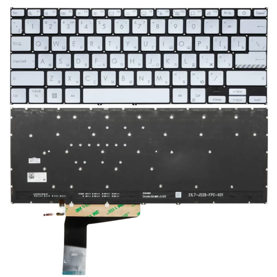 Asus X1402 M1402 X1403Z X1402Z Quiet Blue backlit Russian RU keyboard - main product image