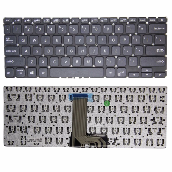Asus X412 A412 R424 R424F V4000V V4000F black US keyboard OEM - main product image