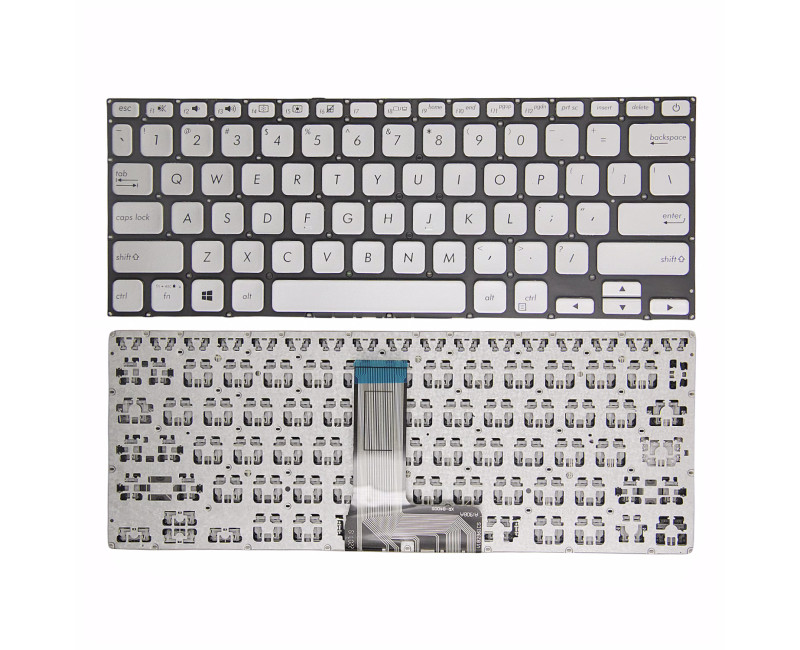 Asus X412 A412 R424 R424F V4000V V4000F silver US keyboard - additional view 
