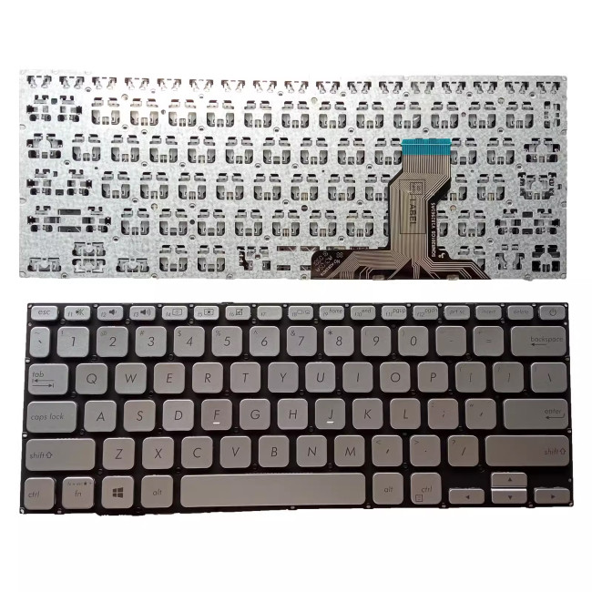 Asus X420F X420FA X420U X420UA Y406UA Y406UF V4000F silver US keyboard - main product image