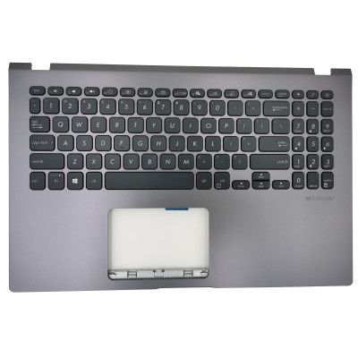 Asus X509, X509F, X509D, K509F, K509U, X509U, gray black backlit US keyboard palmrest