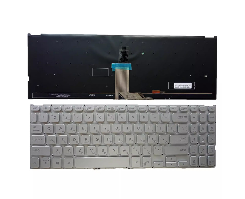 ASUS X512 X512FA V5000F V5000 F512 S512 S512F silve backlit Russian RU keyboard