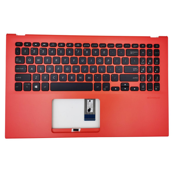 Asus X512 Y5100U M5050D V5000F V5000J orange backlit US keyboard palmrest - main product image