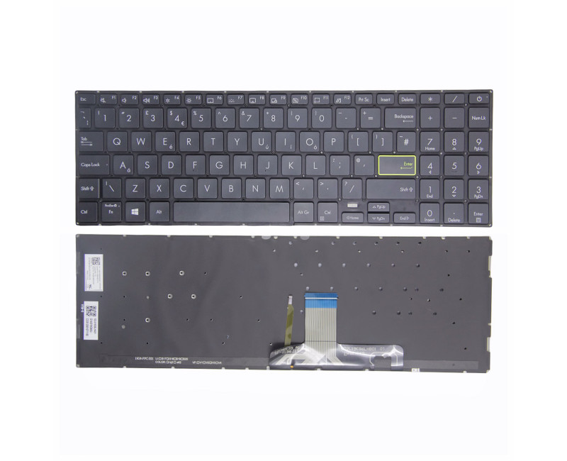 ASUS X521 M5600I X521F S5600F S15 FL8850 L510 E510M black backlit UK keyboard