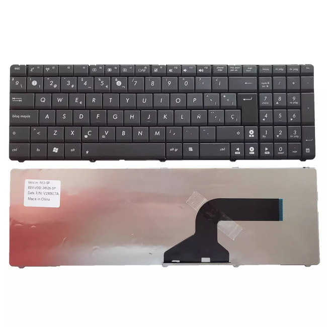 Asus X53S A52J X55V X54HR X54C K73SV A73 A73B Spanish SP keyboard - main product image