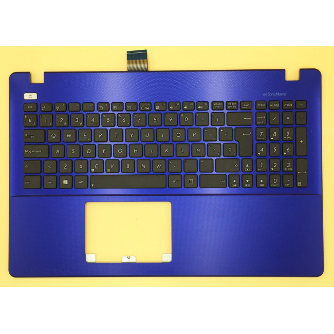 Asus X550 K550V Y582 X552E A550L Y581C F550 R510JK blue Spanish SP keyboard palmrest - main product image