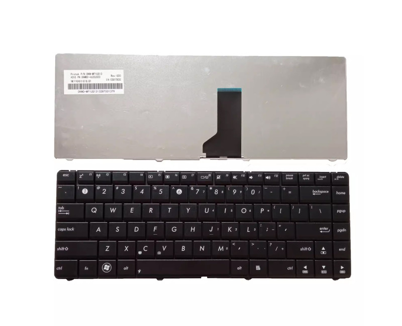 Asus X84H X44H X84EL X84EI A83S A84S P43E K43U US keyboard - additional view 