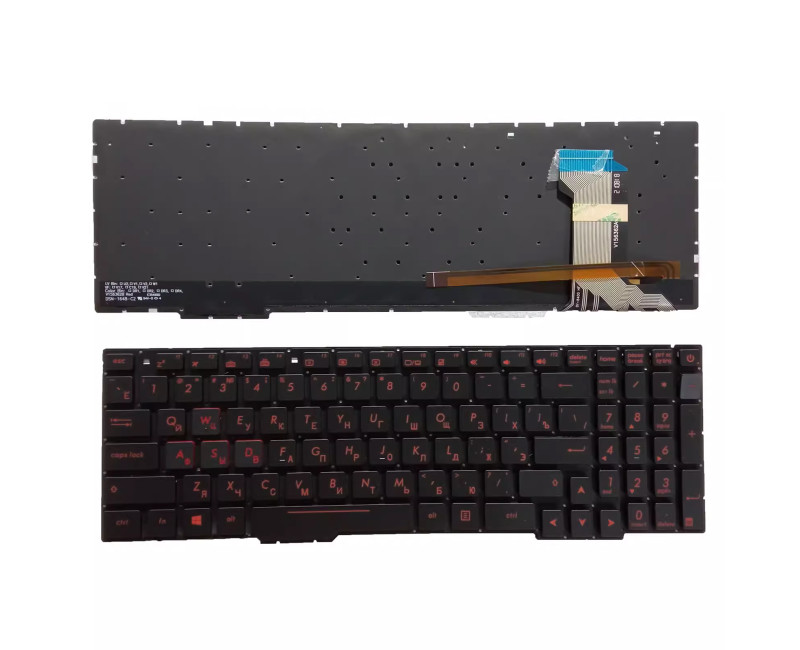 ASUS ZX53 FZ53 ZX553 FX53 FX753 ZX73 GL553VW GL753 FX55 backlit Russian RU keyboard
