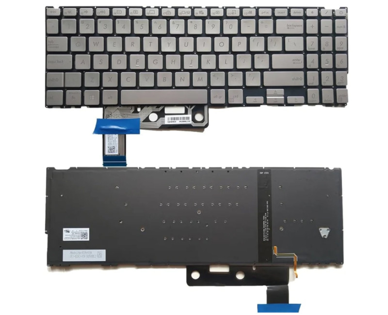 Asus ZenBook 15 UX533, UX533F, UX533FD, UX533FN, UX534F, silver backlit US keyboard - additional view 