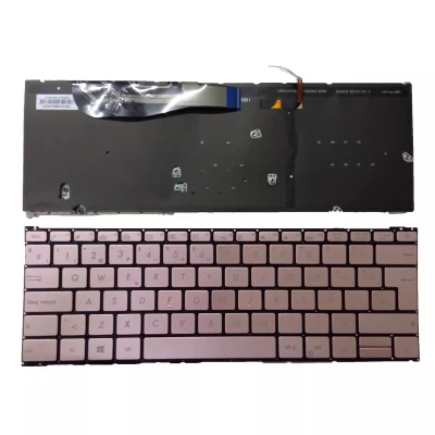 Asus ZenBook 3 UX390U UX390UA UX390UAK pink backlit Spanish SP keyboard