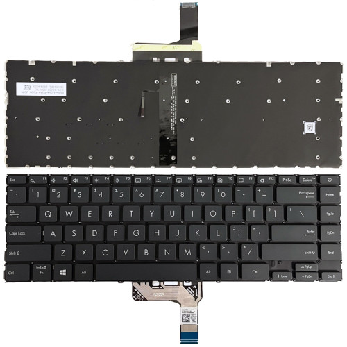 Asus Zenbook 14 UX425, UX425UA, UX425UAZ, UX425UG, gray backlit US keyboard - main product image