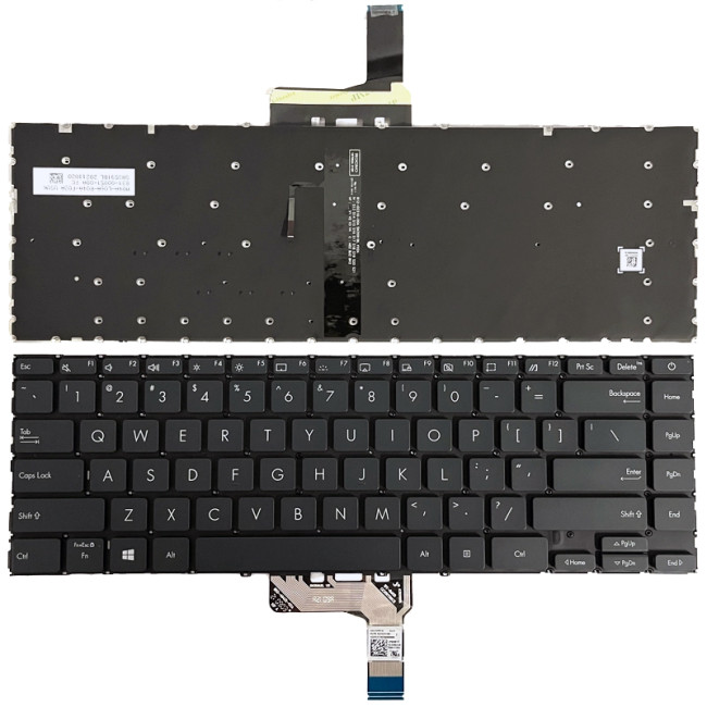 Asus Zenbook 14 UX425, UX425UA, UX425UAZ, UX425UG, gray backlit US keyboard - main product image