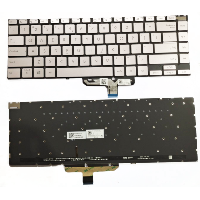 Asus Zenbook 14X UX5400ZB, UX5400ZF, UX5400EAG, UX5400EG, UM5401QA, UX5401Z, backlit US keyboard silver