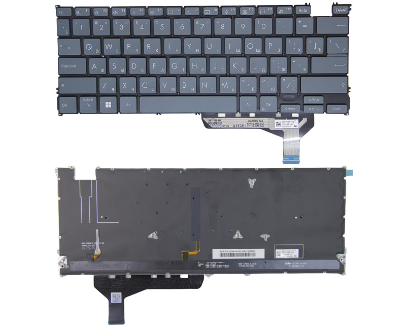 ASUS Zenbook14 OLED UX3402Z UX3402V S13 X13 UM5302 UR blue backlit Russian RU keyboard 6-screws