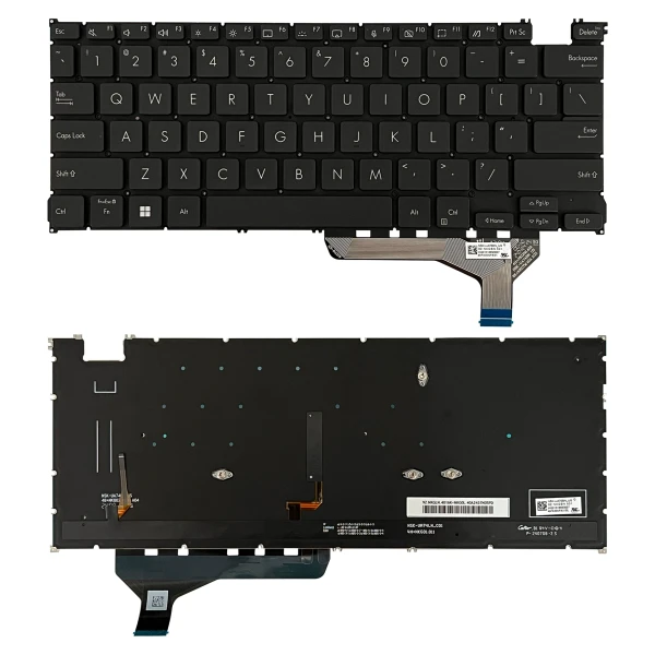 Asus Zenbook14 UX3402Z, UX3402V, Q409ZA, UM3402, black backlit US keyboard 4-screws - main product image