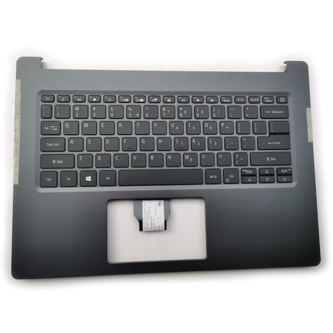 Acer A514-51, A514-52, A514-52G, S40-51, N19H2, gray backlit US keyboard palmrest, 6B.HDWN8.032 - main product image