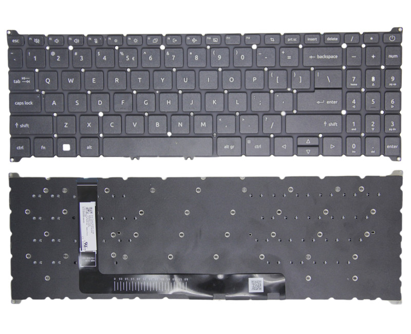 Acer Aspire 3 A315-24P, A315-24PT, A315-59, A315-59G, A315-510P, black US keyboard - additional view 