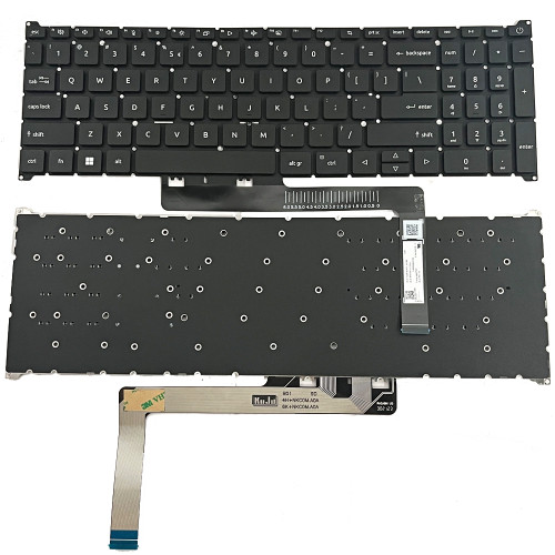 Acer Aspire 5 A517-53, A517-53G-799E, A517-53G, A517-58M, A517-58GM, black US keyboard - main product image