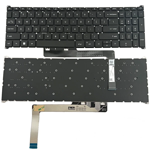 Acer Aspire 5 A517-53, A517-53G-799E, A517-53G, A517-58M, A517-58GM, black US keyboard - main product image