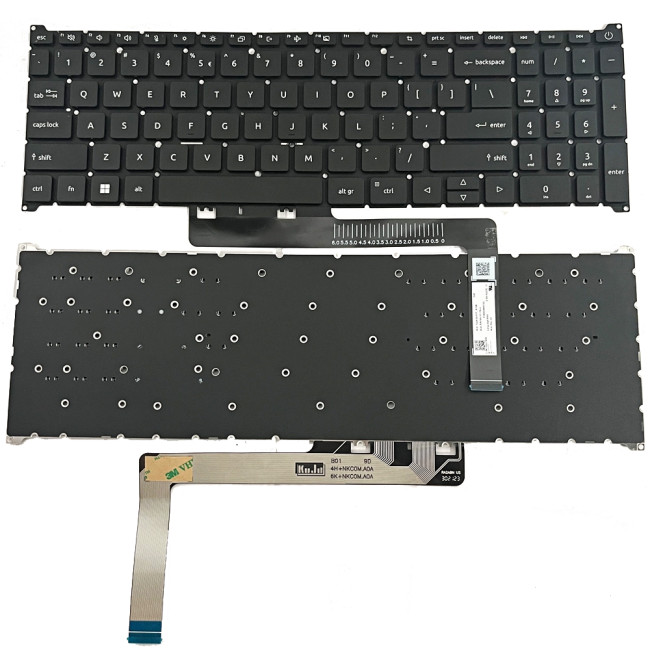 Acer Aspire 5 A517-53, A517-53G-799E, A517-53G, A517-58M, A517-58GM, black US keyboard - main product image