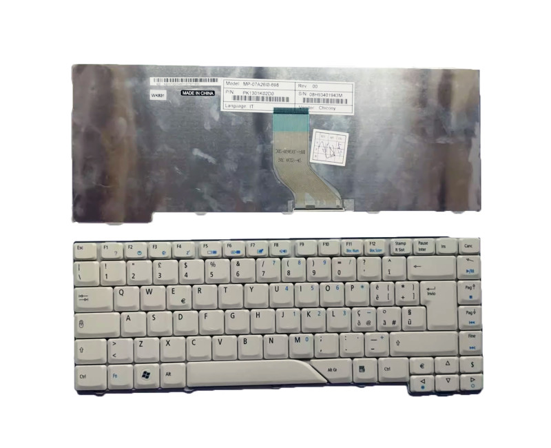 Acer Aspire 4220 4520 4710 5520 5315 5920 5710 white Italian IT keyboard - additional view 