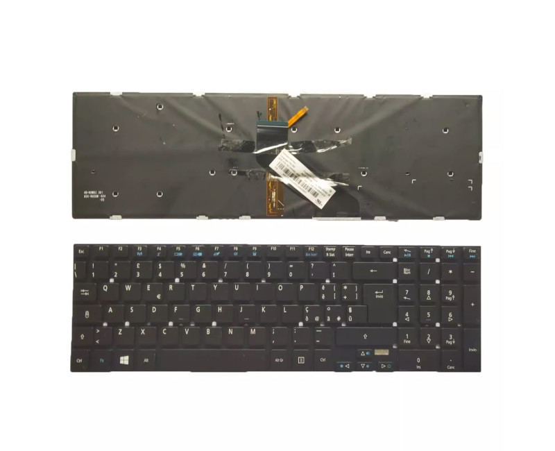 Acer Aspire 5755 5755G 5830 5830G 5830T V3-771 V3-772 backlit Italian IT keyboard - additional view 