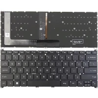 Acer Aspire A314-23M, A314-23P, A314-36M, A314-36P, A514-55G, A514-56P, black backlit US keyboard
