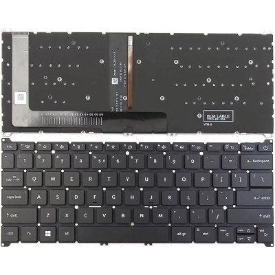 Acer Aspire A314-23M, A314-23P, A314-36M, A314-36P, A514-55G, A514-56P, black backlit US keyboard