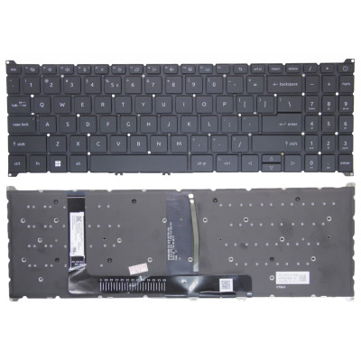 Acer Aspire A515-58M, A515-58MT, A515-58P, A515-58PT, black backlit US keyboard